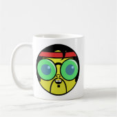 Hipster-Gesicht Kaffee-Tasse Kaffeetasse (Links)