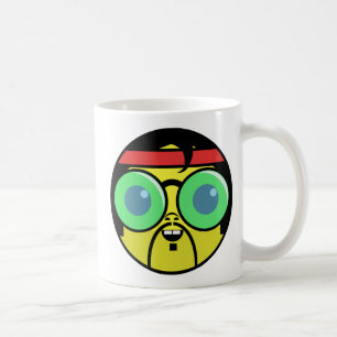 Hipster-Gesicht Kaffee-Tasse Kaffeetasse