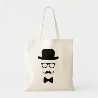 Hipster-Gesichts-Budget-Tasche Tragetasche