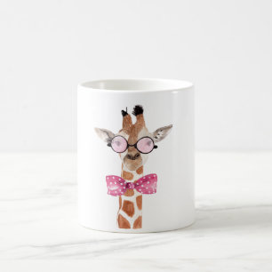 Hipster Girafe T - Shirt Kaffeetasse