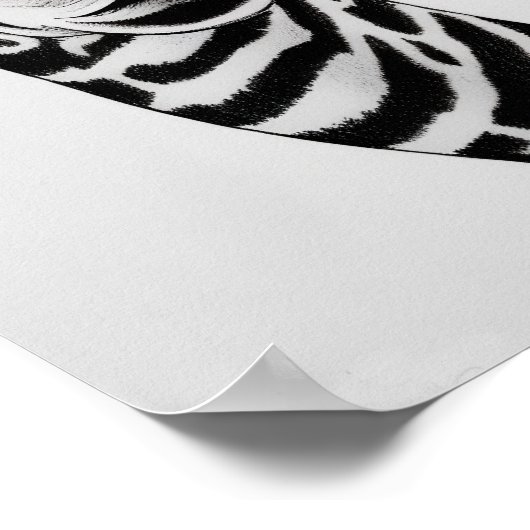 Hipster Giraffe in Roter Brille Giraffe Zeichnend  Poster (Ecke)