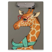 Hipster-Giraffe Klemmbrett (Vorderseite)