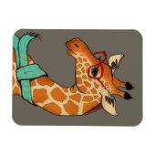 Hipster Giraffe Magnet (Horizontal)