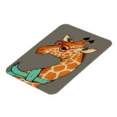 Hipster Giraffe Magnet (Linke Seite)