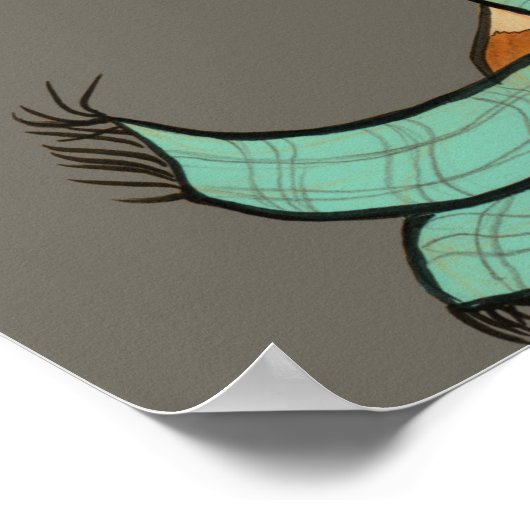 Hipster Giraffe Poster (Ecke)