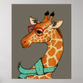 Hipster Giraffe Poster (Vorne)