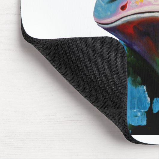 Hipster-Glas-Frosch Mousepad (Ecke)