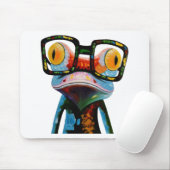 Hipster-Glas-Frosch Mousepad (Mit Mouse)