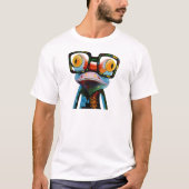 Hipster-Glas-Frosch T-Shirt (Vorderseite)