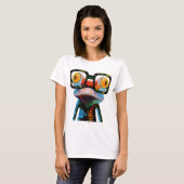 Hipster-Glas-Frosch T-Shirt (Vorne ganz)