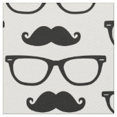 Hipster-Gläser und Schnurrbart-Gewebe Stoff (Nahaufnahme)