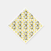 Hipster Glasses Polka Dot Paper Napkins Serviette (Ecke)