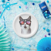 Hipster Glasses Space Galaxy Cat Paper Teller (Party)