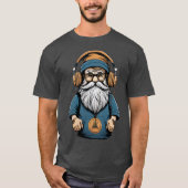 Hipster Gnome-Kopfhörer T-Shirt (Vorderseite)