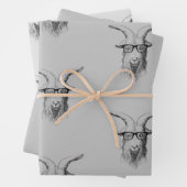 Hipster Goat Geschenkpapier Set (Beispiel)