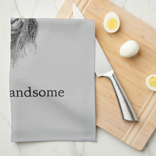 Hipster Goat Geschirrtuch (Viertel Falte)