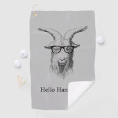 Hipster Goat Golfhandtuch (Insitu)