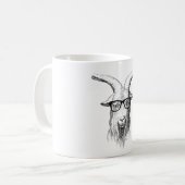 Hipster Goat Kaffeetasse (Vorderseite Links)
