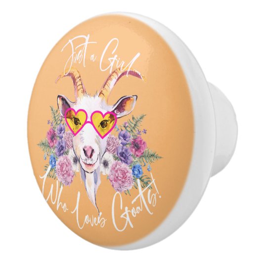 Hipster Goat Keramikknauf (Rechts)