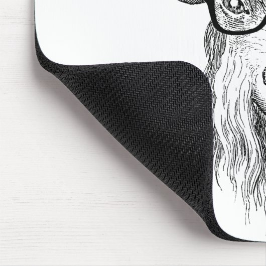 Hipster Goat Mousepad (Ecke)