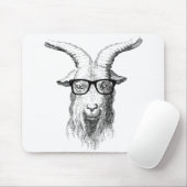 Hipster Goat Mousepad (Mit Mouse)