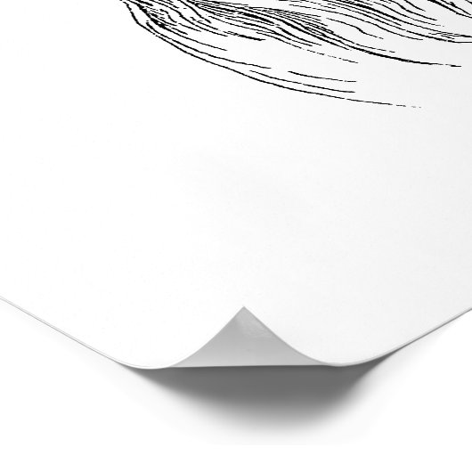 Hipster Goat Poster (Ecke)