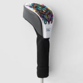 Hipster Golf Head Cover Headcover (angewinkelt)