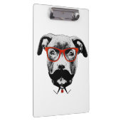 Hipster-Gruben-Stier-Terrier Klemmbrett (Rechts)