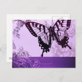 Hipster gurt boho chic Schmetterling Postkarte (Vorne/Hinten)