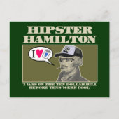 Hipster Hamilton Postkarte (Vorderseite)