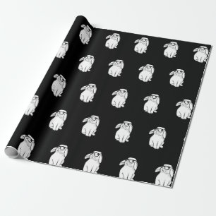 Hipster-Hase Lustiger Hase mit Brille Süßes Anima Geschenkpapier