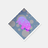 Hipster Hippopotamus Cocktail Papier Napkins Serviette (Ecke)