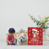 Hipster Holiday Fox Süße Tier Weihnachten (Stehend Vorderseite)