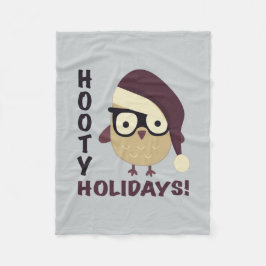 Hipster Hooty Ferien! Fleecedecke