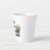 Hipster Hot Latte Cool Dreams Custom Coffee Tasse (Vorderseite)