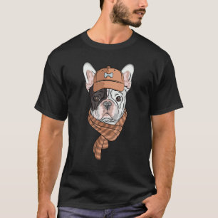 Hipster Hund Tragen von Scarf Goofy Geek Hund 1 T-Shirt