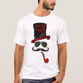 hipster_Hut_pipe_mustache_lunche_de_Sonne_8 T-Shirt