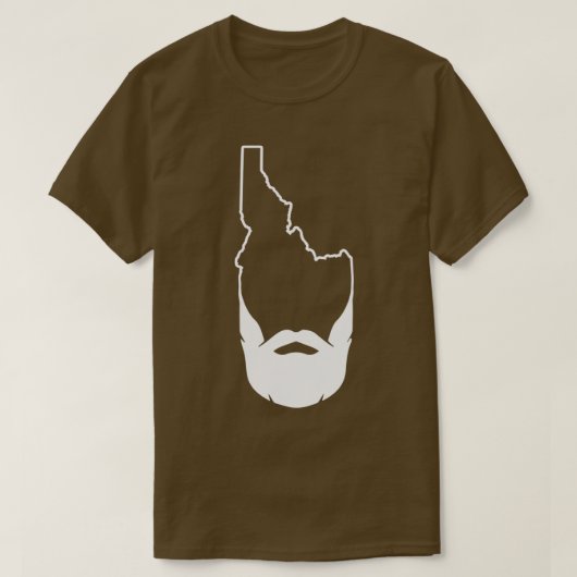 Hipster Idaho Beard Boise Idaho Berühmter Kartoffe T-Shirt (Design vorne)