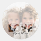 Hipster Instagram Foto Art - Liebe Farbüberlagerun Runder Aufkleber (Vorderseite)