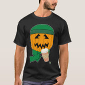 Hipster Jack-o-Laterne Halloween Design Spaß T-Shirt (Vorderseite)