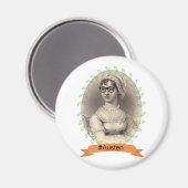 Hipster Jane Austen Magnet (Vorderseite/Rückseite)