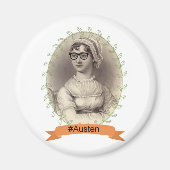 Hipster Jane Austen Magnet (Vorne)