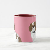 Hipster-Japaner Chin mit schwarzer Krawatte für Tasse (Zentrum)