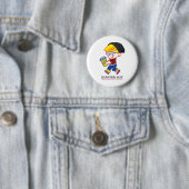 Hipster Junge - Parodie-Illustration Button (Beispiel)