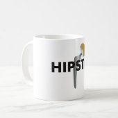 Hipster Kaffeetasse (Vorderseite Links)