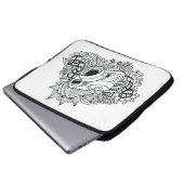 Hipster-Kamera-Gekritzel Laptopschutzhülle (Vorne Knopf)