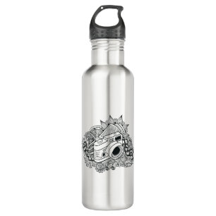 Hipster-Kamera-Gekritzel Trinkflasche