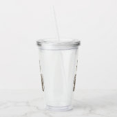 Hipster-Katze Acryltrinkbecher (Links)