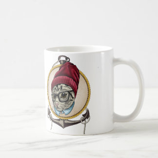 Hipster-Katze Kaffeetasse