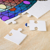 Hipster Katze, Niedlich gestrichene Katze Puzzle (Seite)